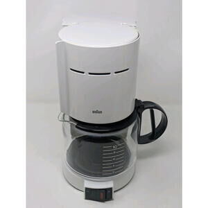 Braun Aromaster 10-Cup White Coffee Maker Type 4085 KF-400-Great-